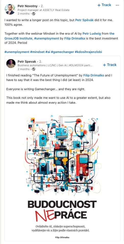 Отзив от читател в LinkedIn